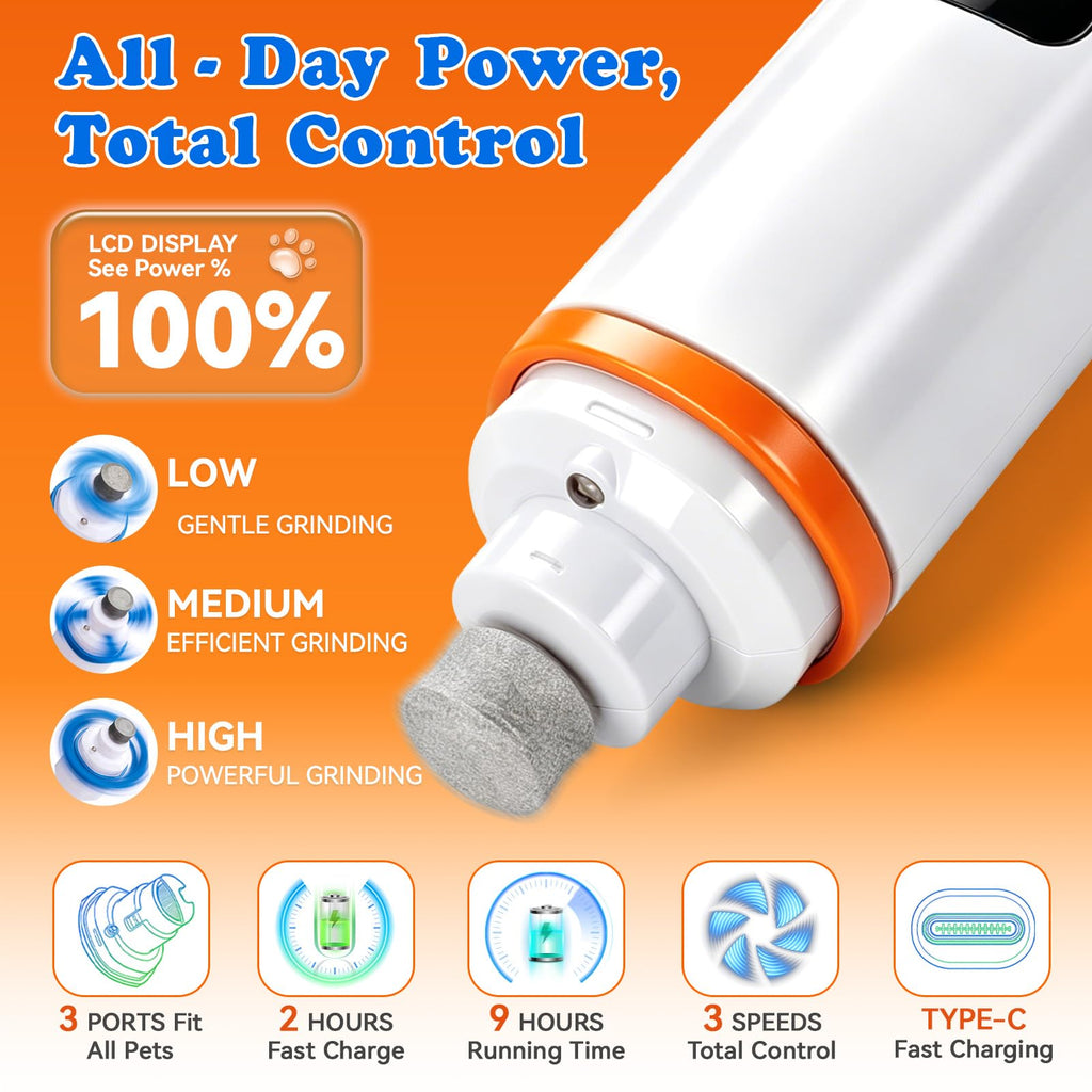 Dog Nail Grinder with LED Light K2781