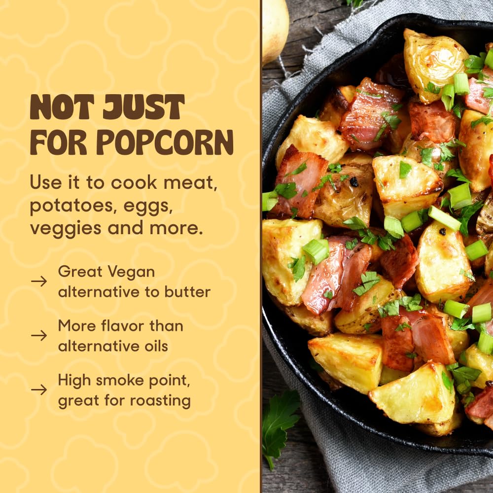 Butter Flavored Coconut Oil Popcorn Popping Oil 30oz I33448
