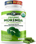 Organic Moringa Capsules 120ct 500mg W27530