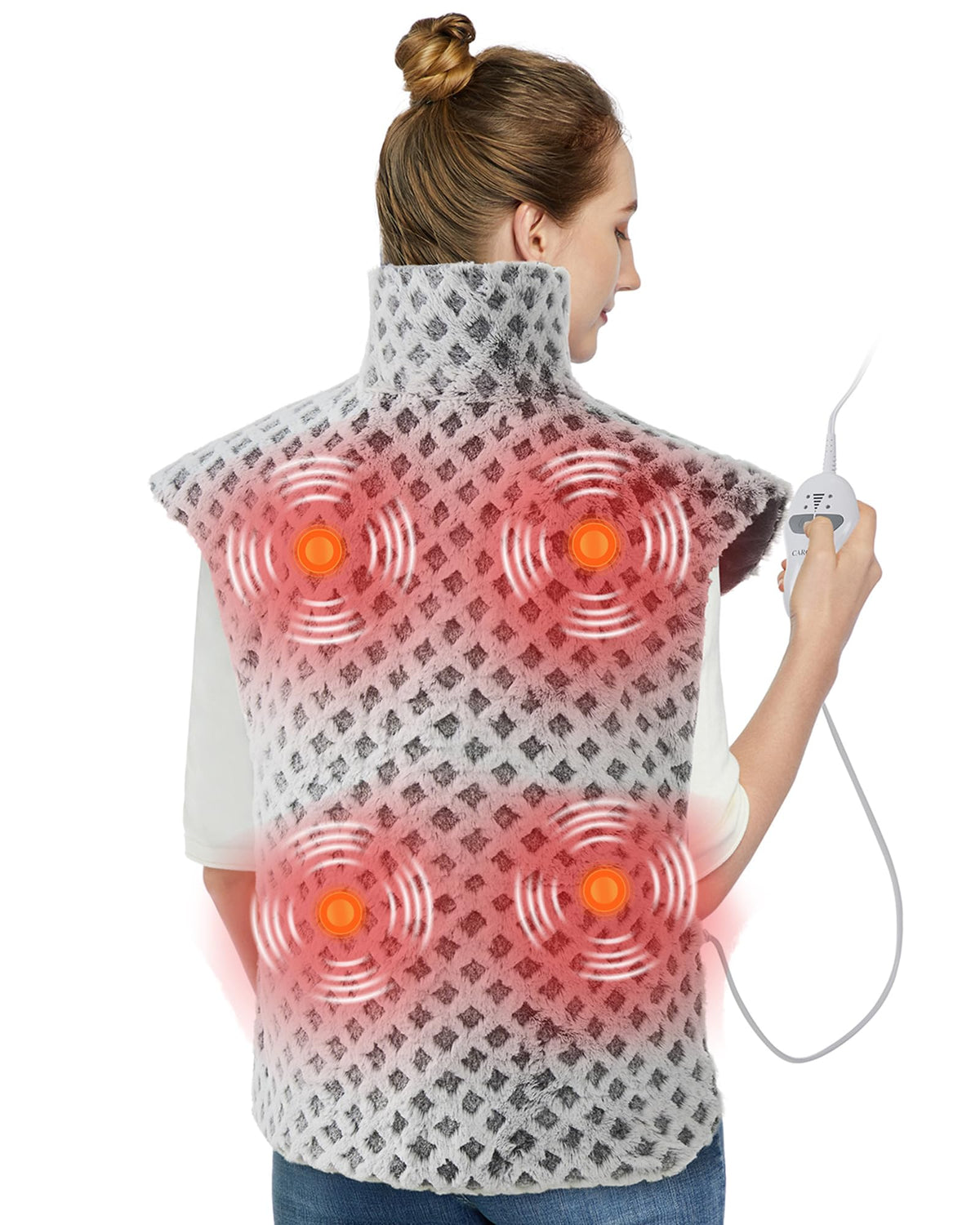 4 Massaging Heating Pad E41007