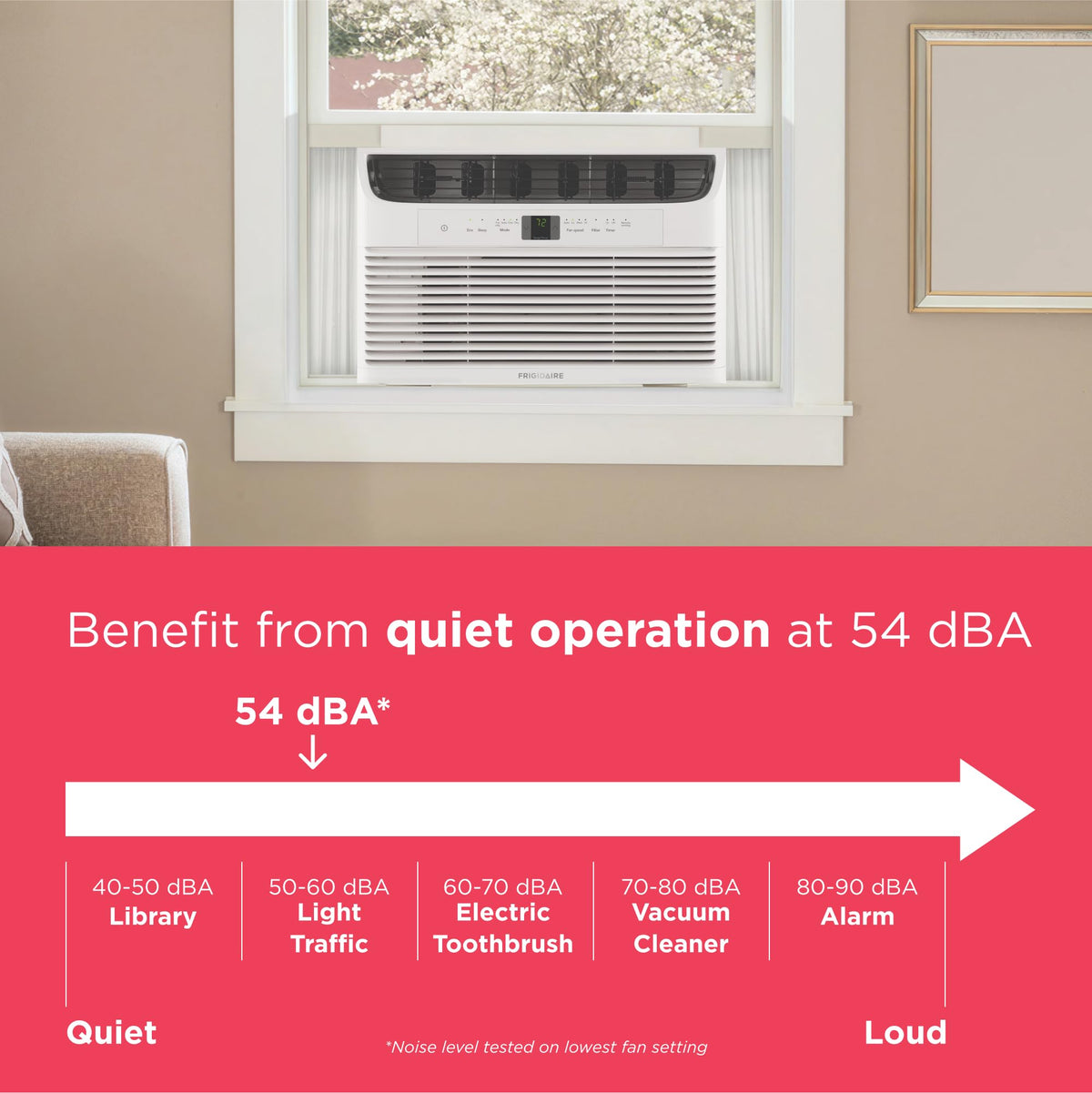8,000 BTU White Window Air Conditioner with Remote Control B884