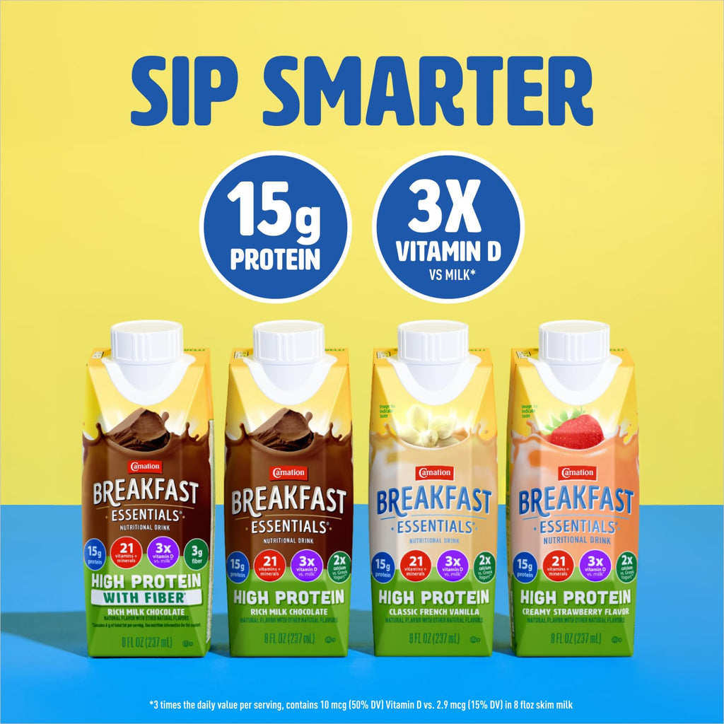 High Protein with Fiber Chocolate Breakfast Essentials 24 pk P143