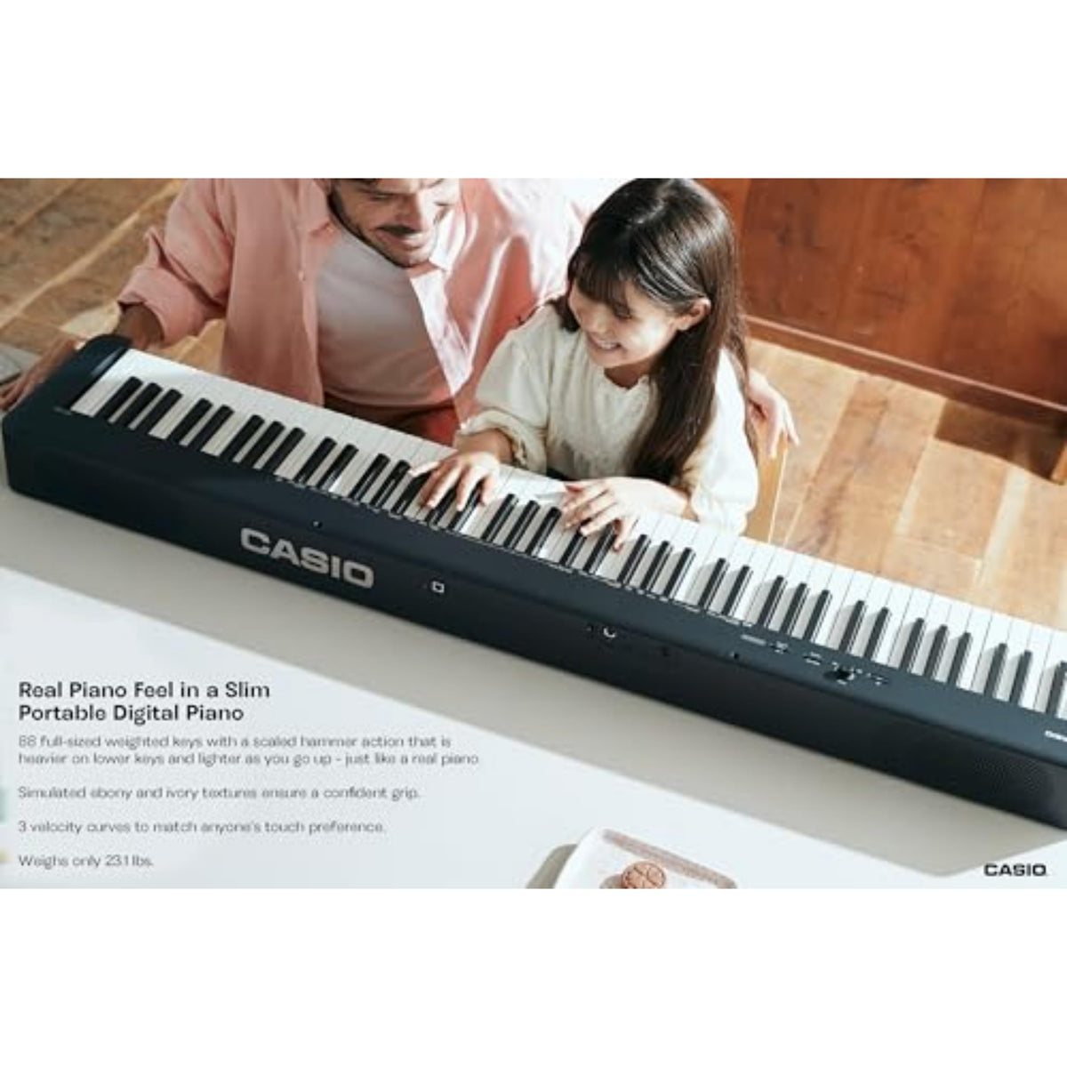 88-Key Weighted Digital Piano with Scaled Hammer Action Keyboard A330040