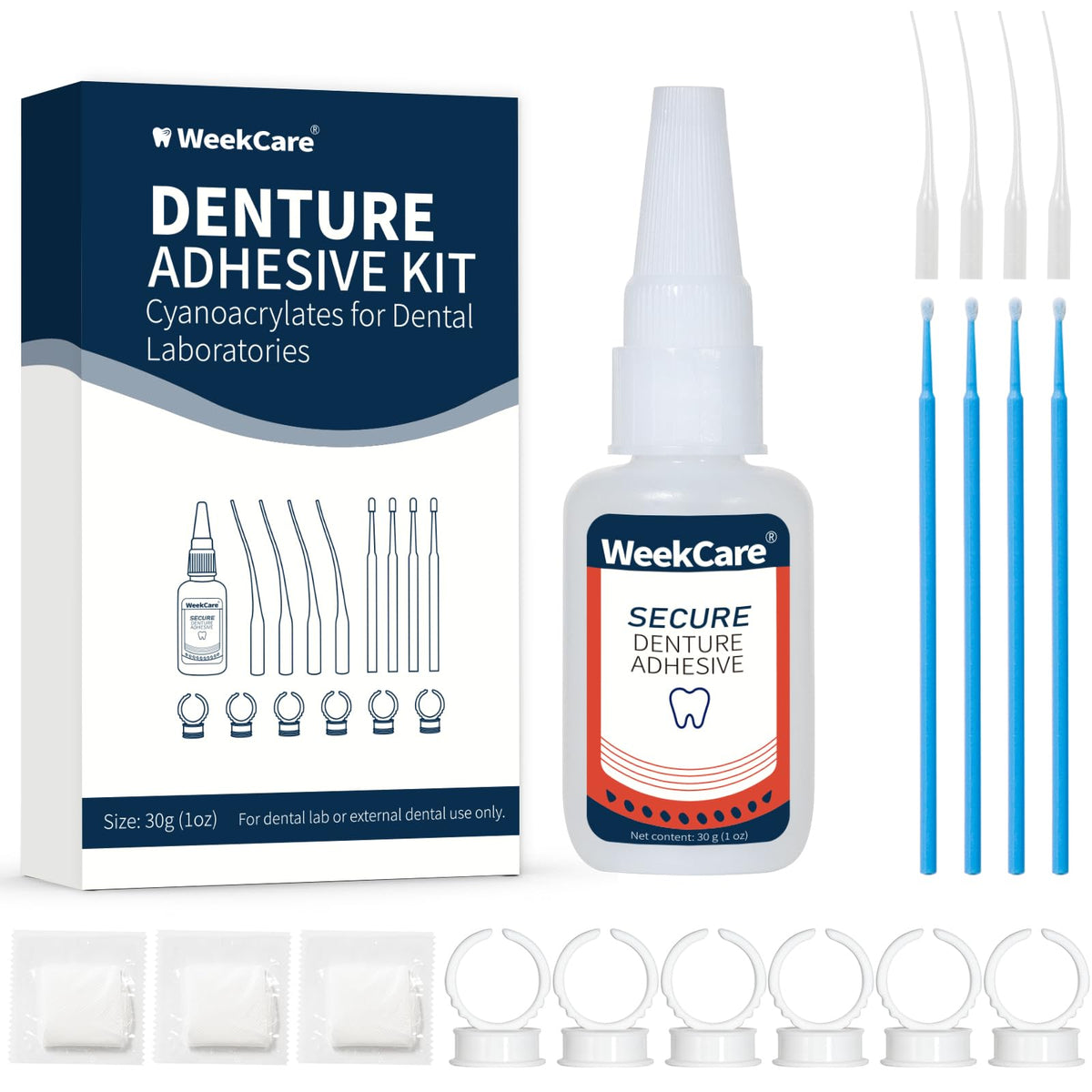 Denture Repair Glue 1oz Fast-Setting Adhesive D123