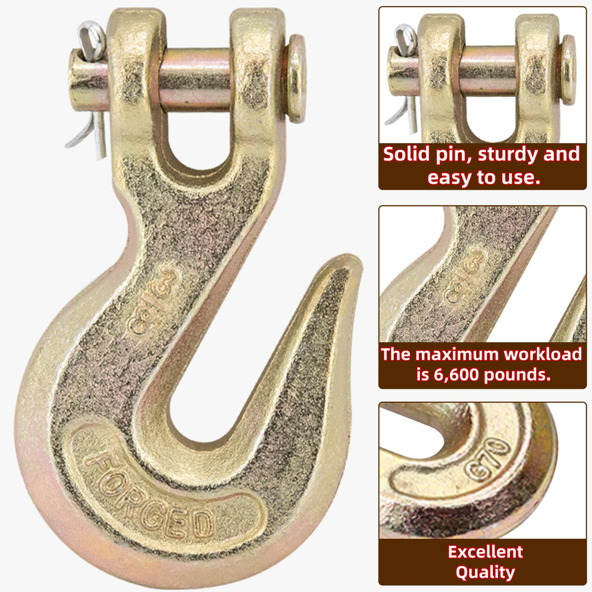 3/8 Inch G70 Clevis Grab Hooks V775