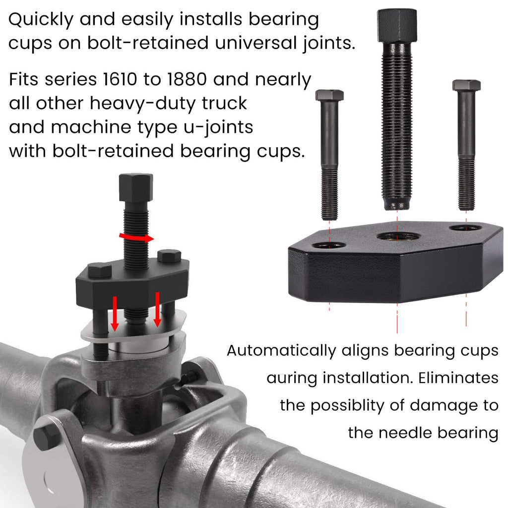 Heavy-Duty Universal Joint Puller Bearing Cup Installer Tool I7296