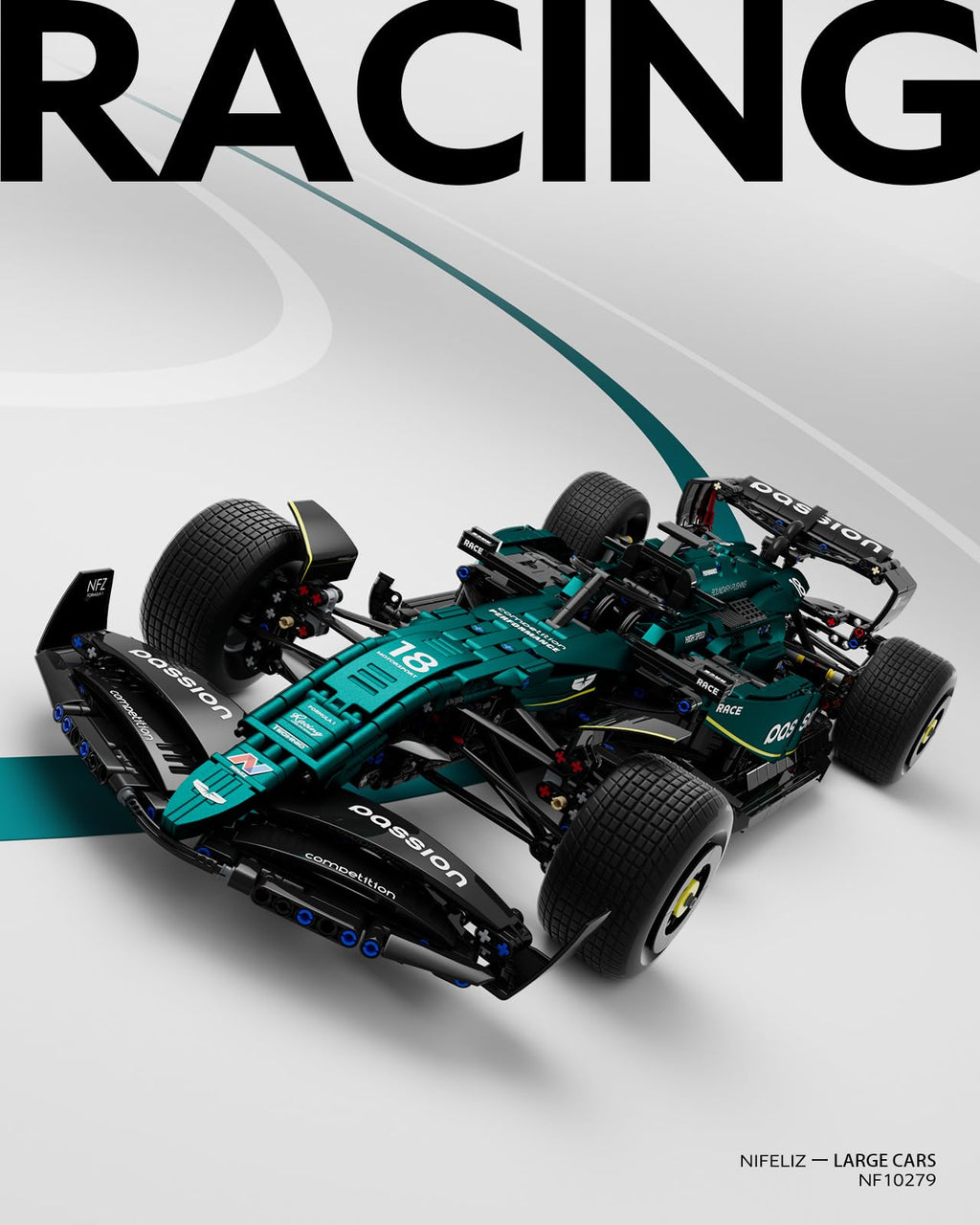 Formula 1 Racing Car Building Set I4816