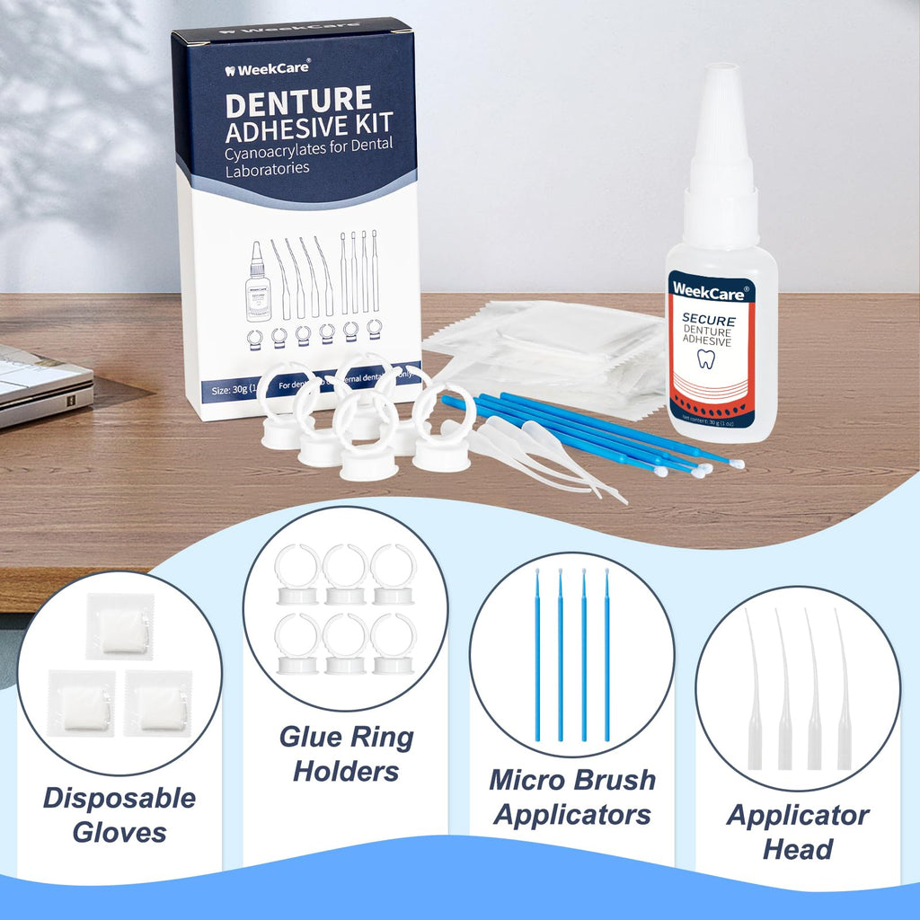 Denture Repair Glue 1oz Fast-Setting Adhesive D123