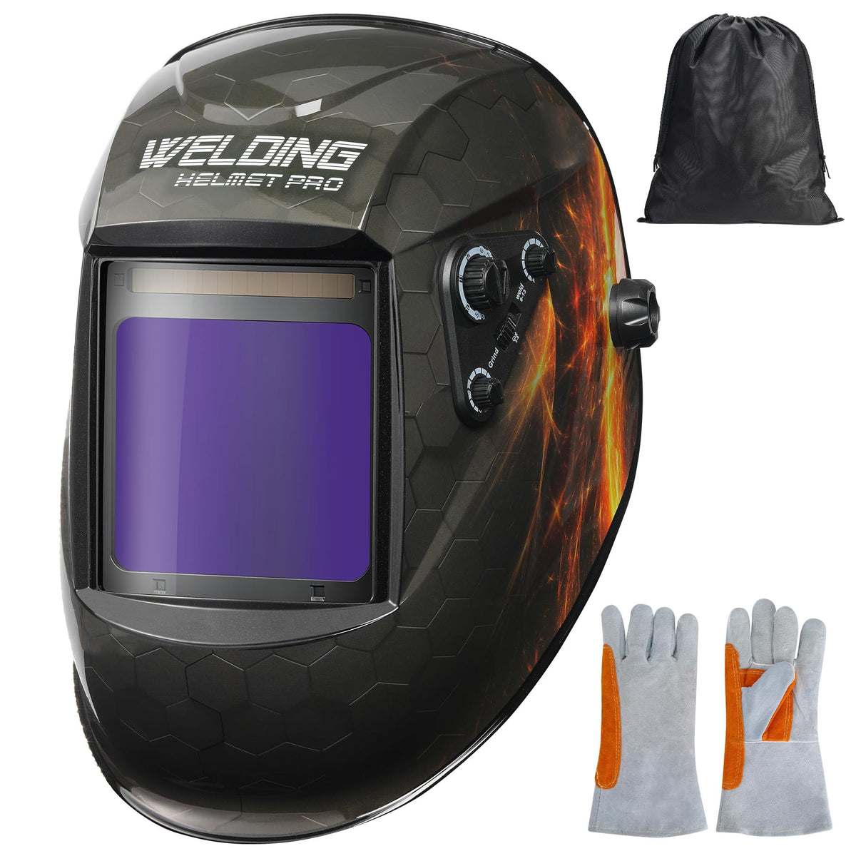 Auto Darkening True Color Solar Powered Welding Helmet N9757