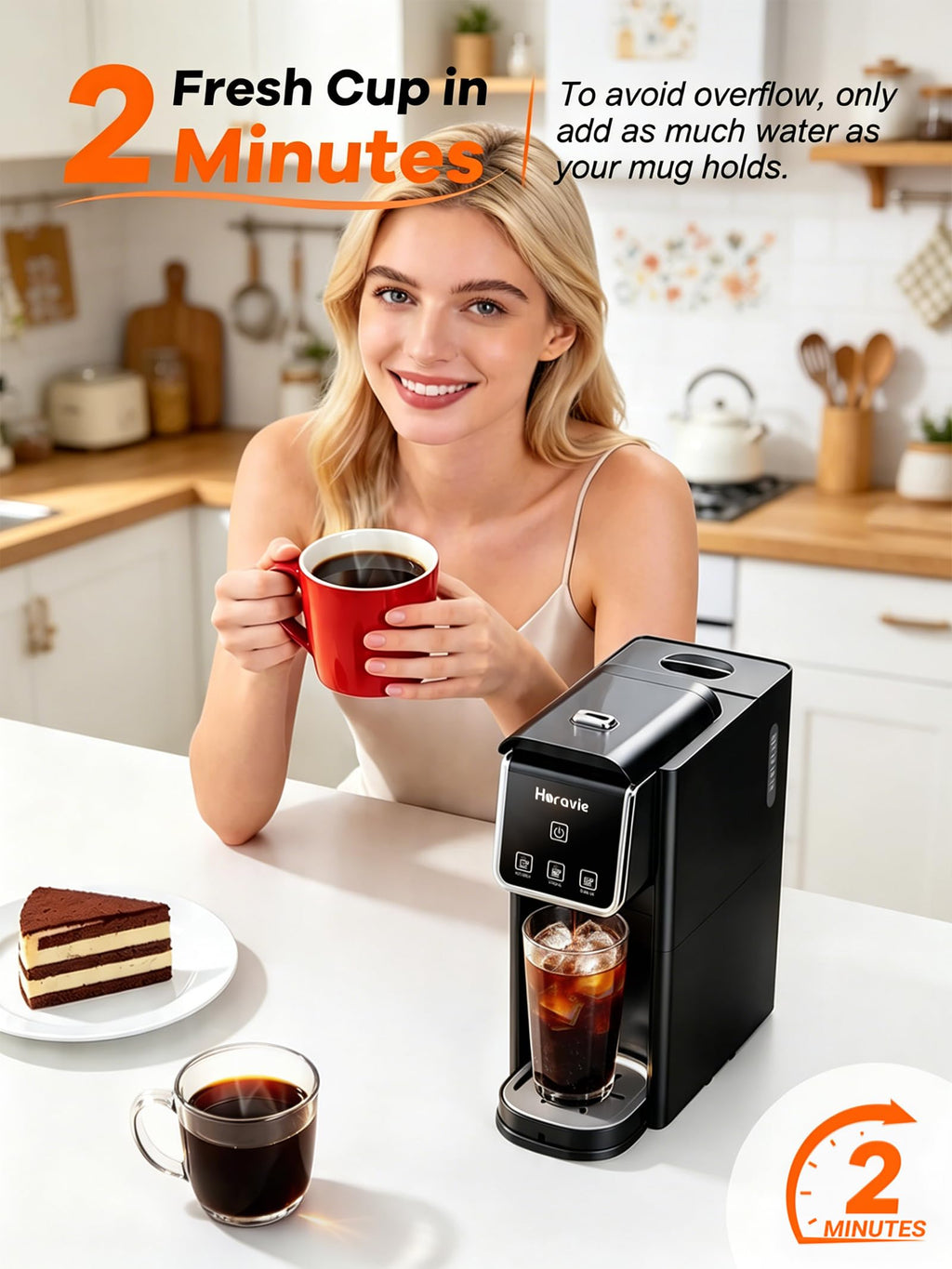 Black Single Serve Coffee Maker F943