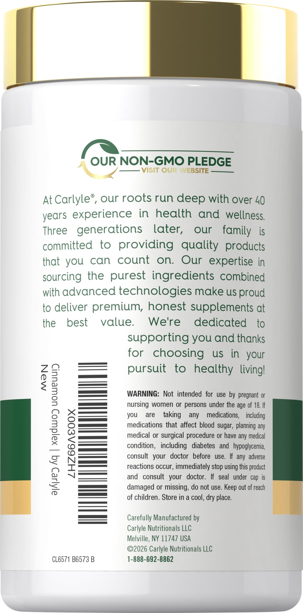 Cinnamon Complex with Gymnema and Mulberry 150 Capsules U720