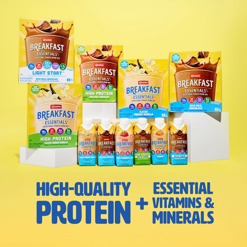High Protein with Fiber Chocolate Breakfast Essentials 24 pk P143
