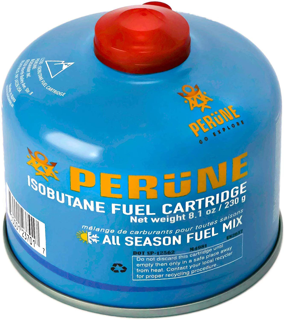 230gram 4 Pack Iso-Butane Camping Fuel Canister B919251