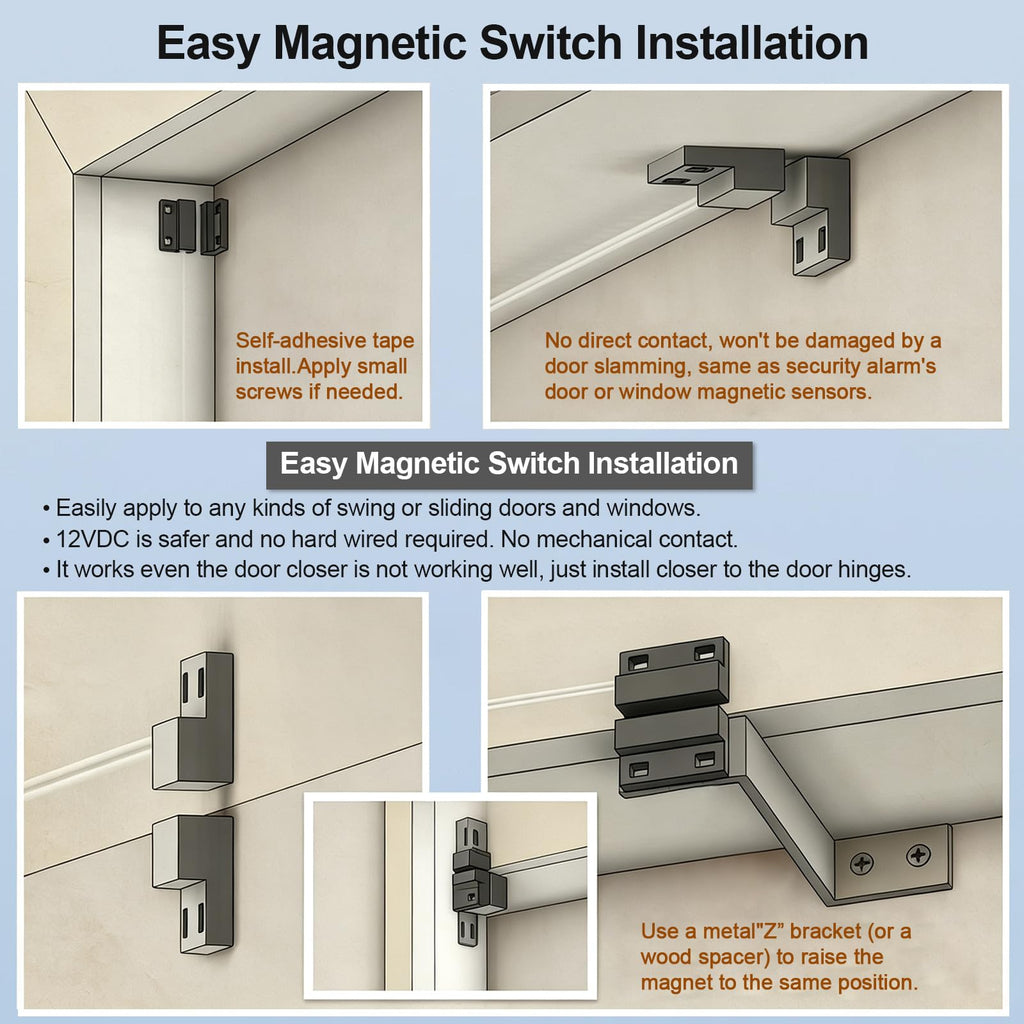 48 Inch Black Air Curtain Fan with Magnetic Door Switch M760