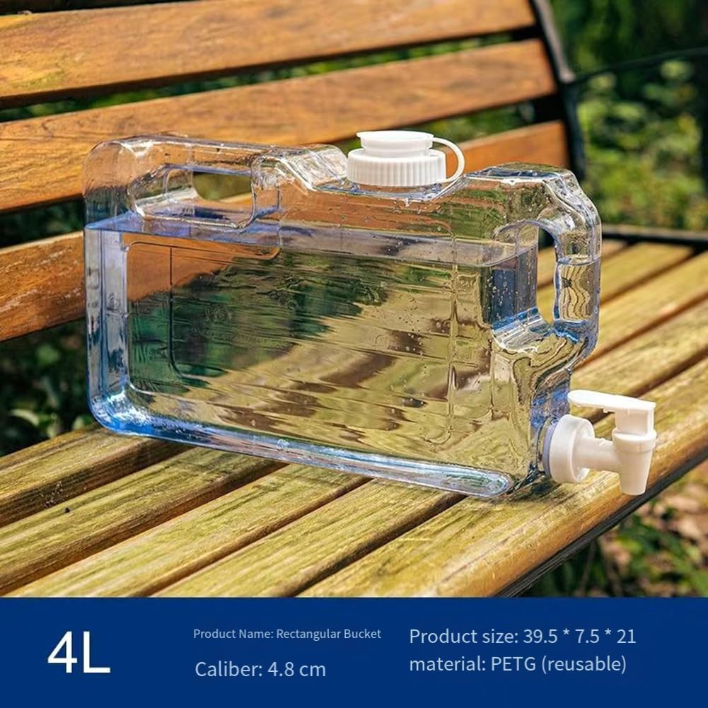 Clear Plastic Water Jug with Faucet D9169