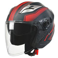 3/4 Open Face Motorcycle Helmet with Double Visor W4305