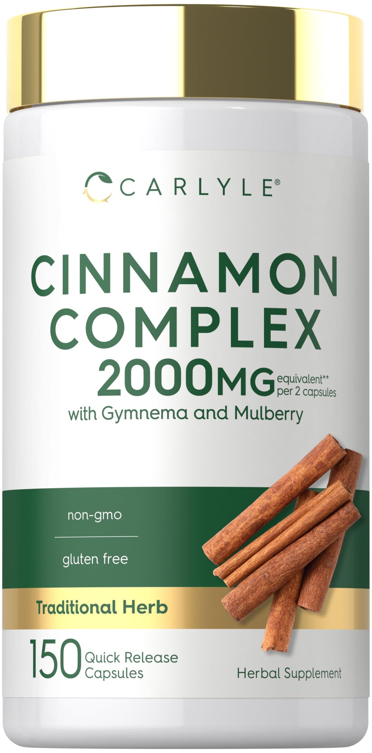 Cinnamon Complex with Gymnema and Mulberry 150 Capsules U720