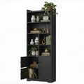74.6" Tall 6-Tier Bookshelf with Doors U66031