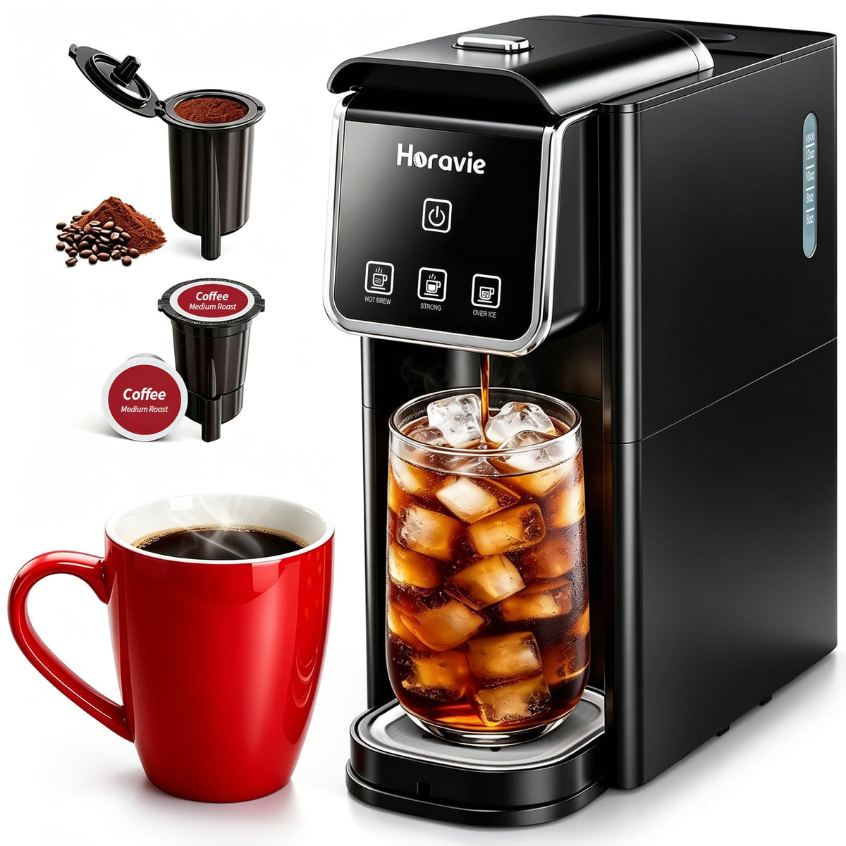 Black Single Serve Coffee Maker F943