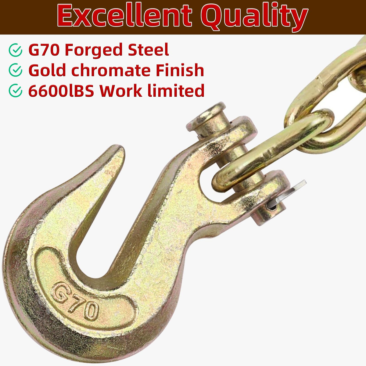 3/8 Inch G70 Clevis Grab Hooks V775