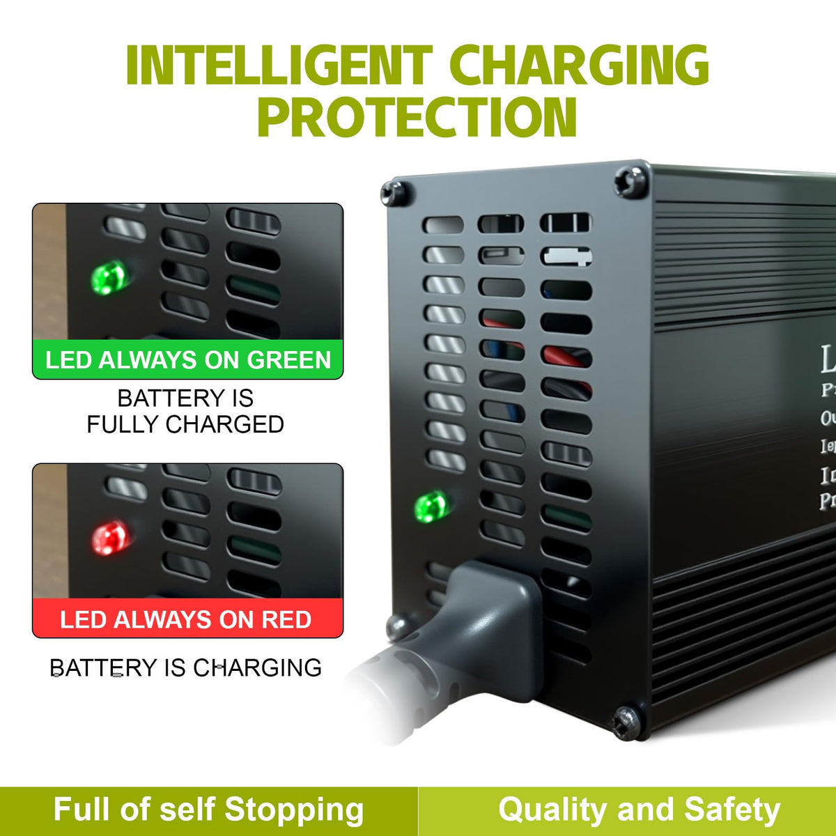 14.6V 20A LiFePO4 Battery Charger with Anderson Connector T56059