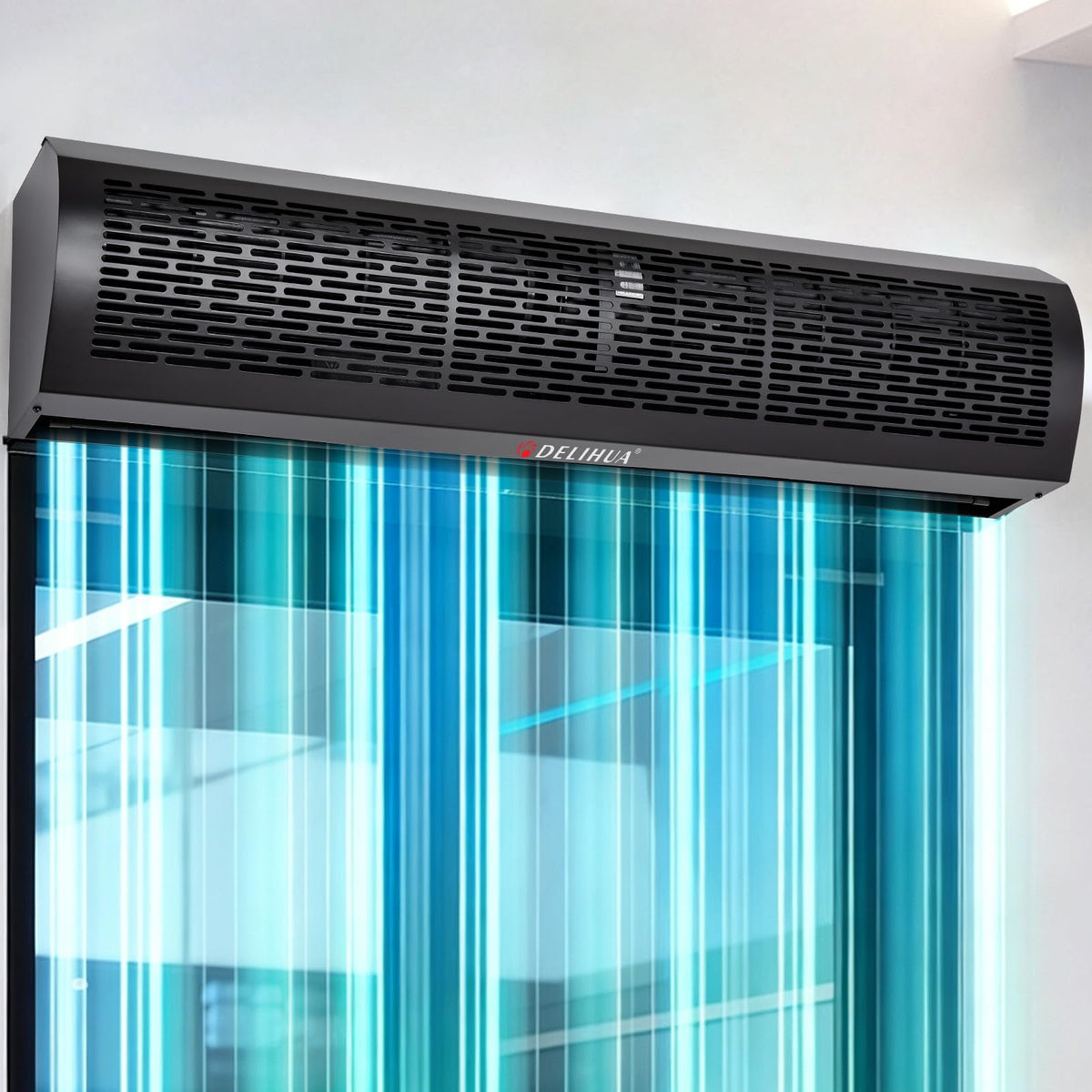 48 Inch Black Air Curtain Fan with Magnetic Door Switch M760