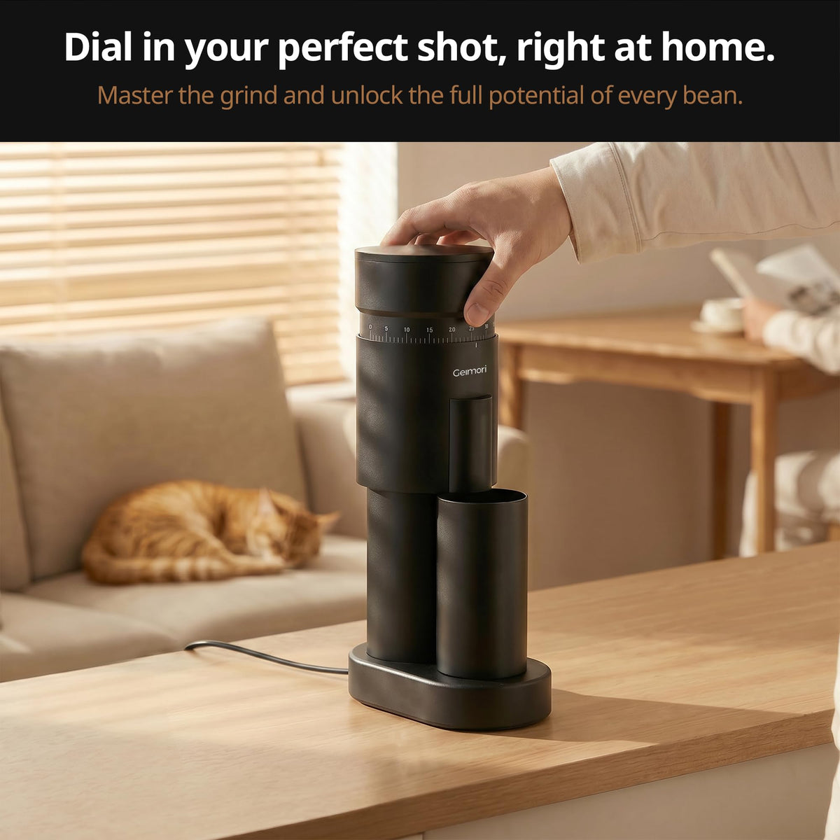 Electric Burr Coffee Grinder with 63mm Conical Burr A287
