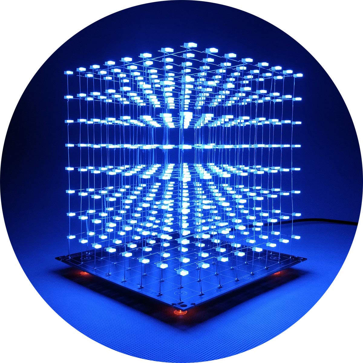 3D Led Cube DIY Electronics Kit 8x8x8 Led Cube DIY Soldering Project Kit P257210