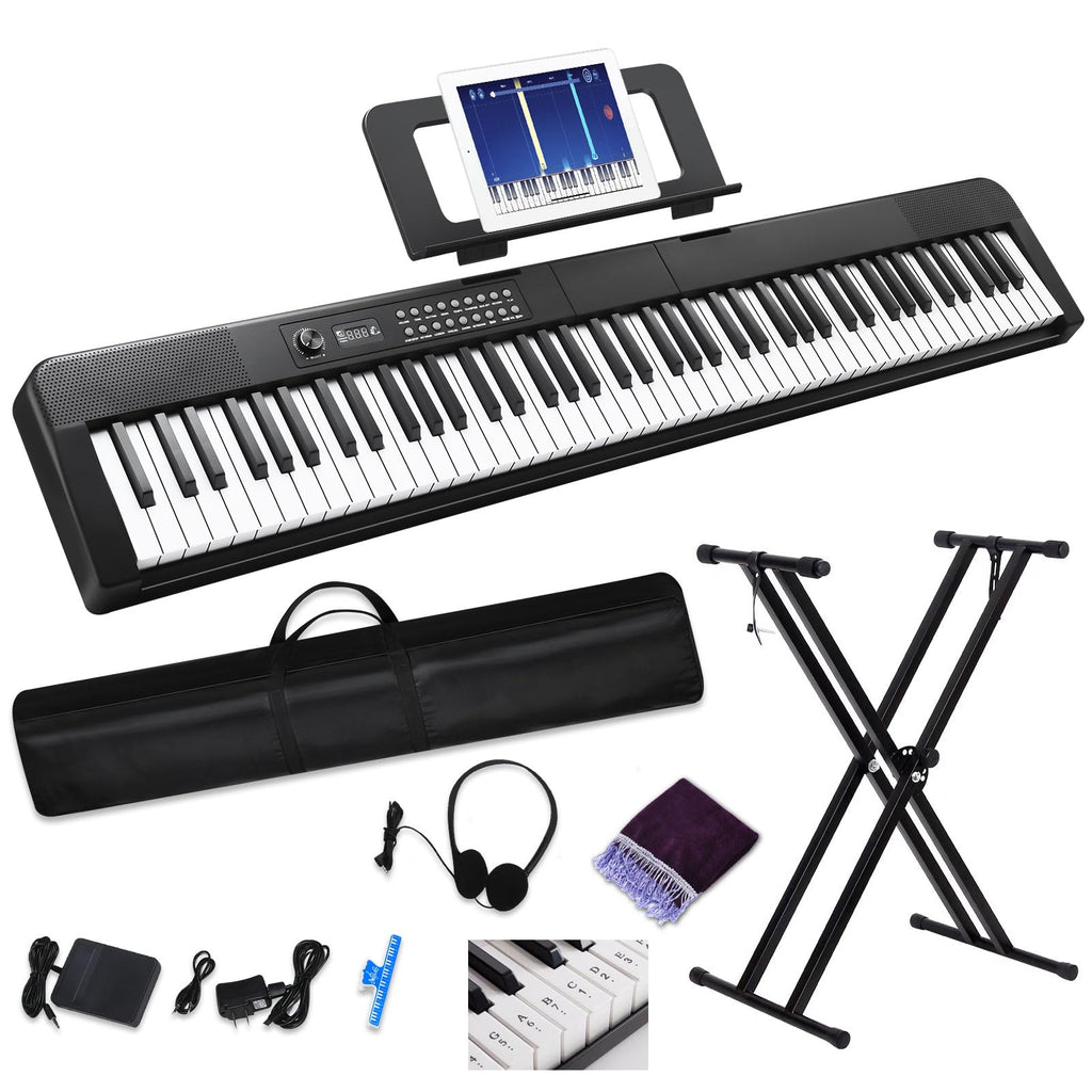 88 Key Electric Digital Piano with Semi Weighted Keys O105