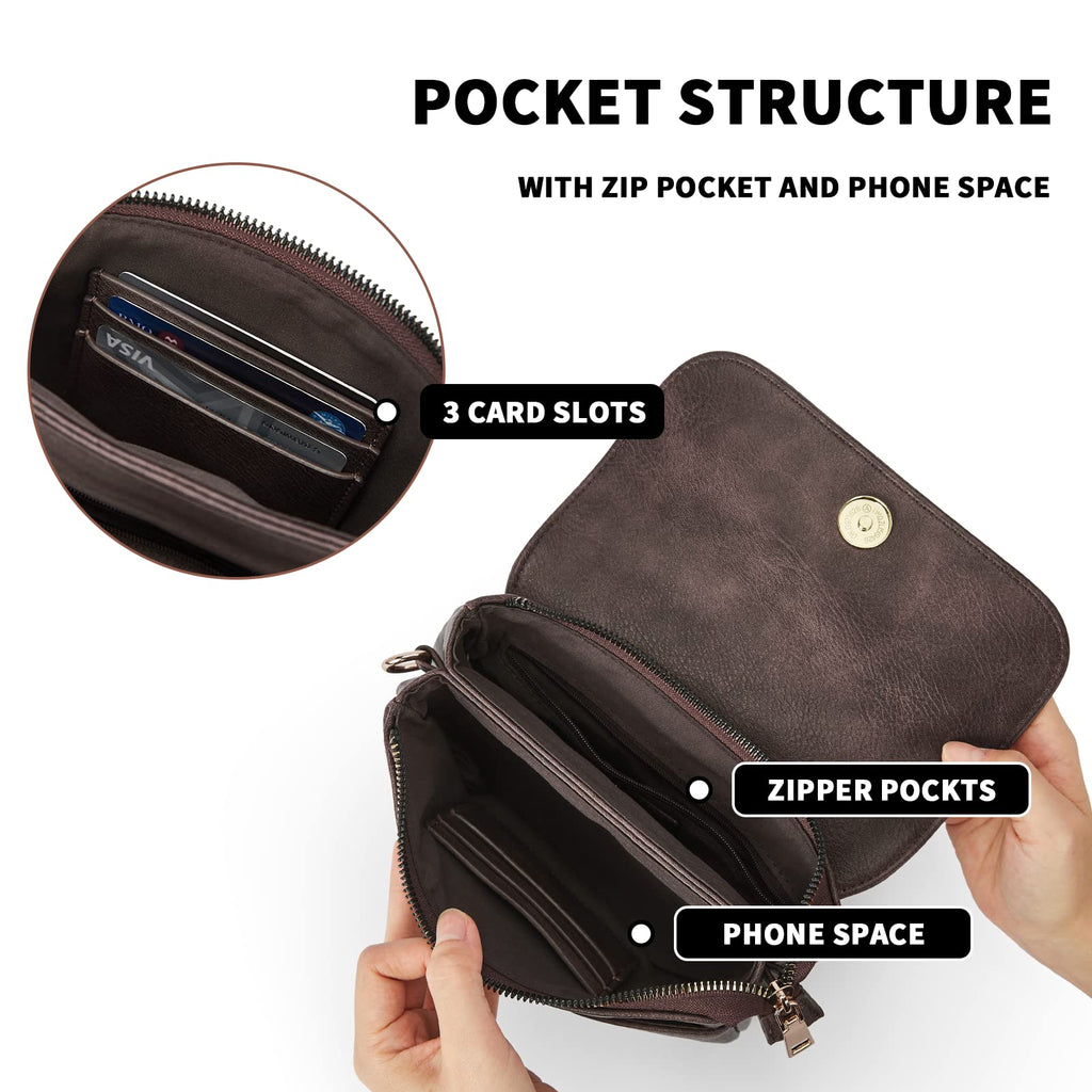 Small Vegan Leather Crossbody Bag with Adjustable Strap N452438