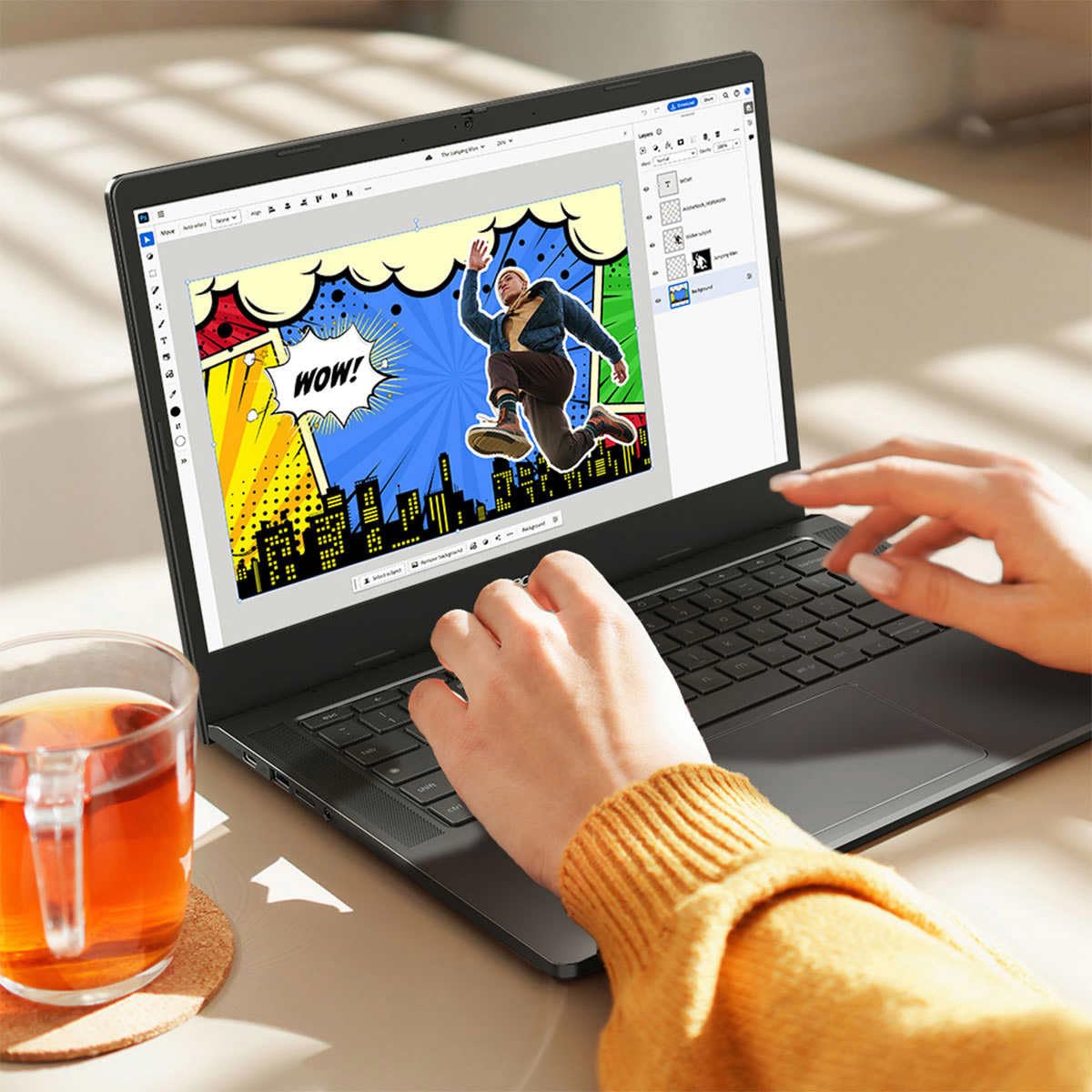Touchscreen Laptop, Intel 8-Core i3-N305, 8GB LPDDR5, 512GB SSD, 14" FHD IPS Touch Display S7701