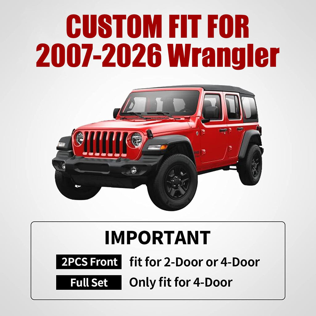 Jeep Wrangler JK JL 4-Door Seat Covers Full Set J90459