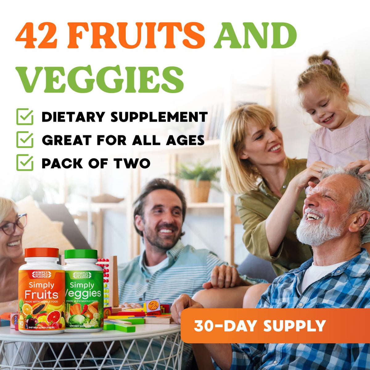 Fruits & Vegetables Supplement, 540 Capsules, 6-Pack W4273