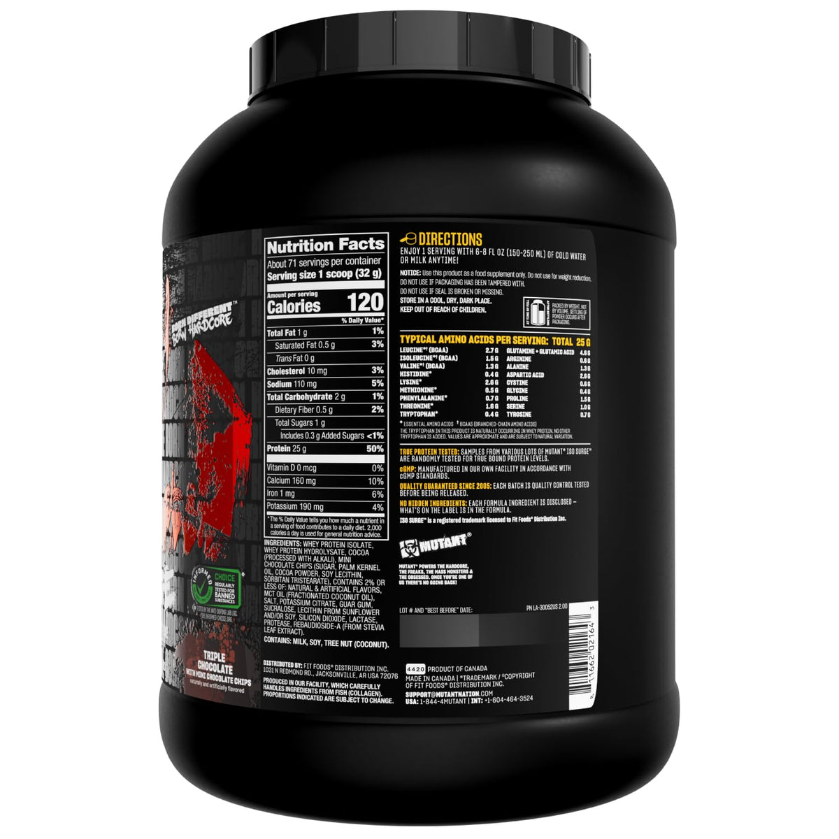 Whey Protein Isolate Triple Chocolate 5 lb L450375