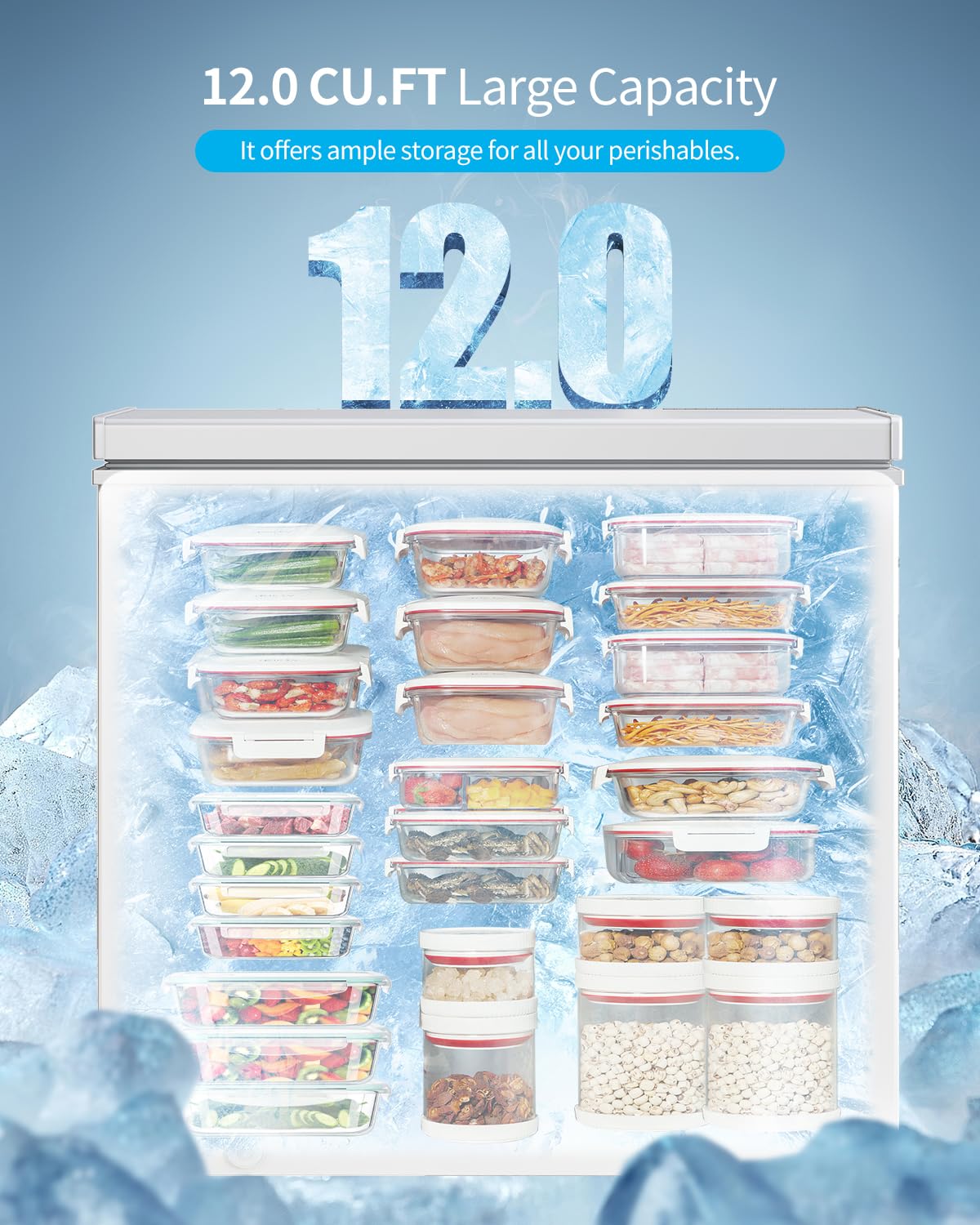 12.0 Cubic Feet White Chest Freezer A78665