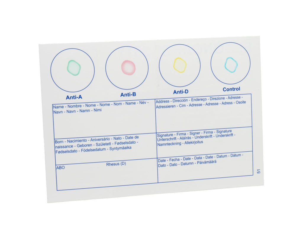 Blood Typing Kit 10 Test Pack E426