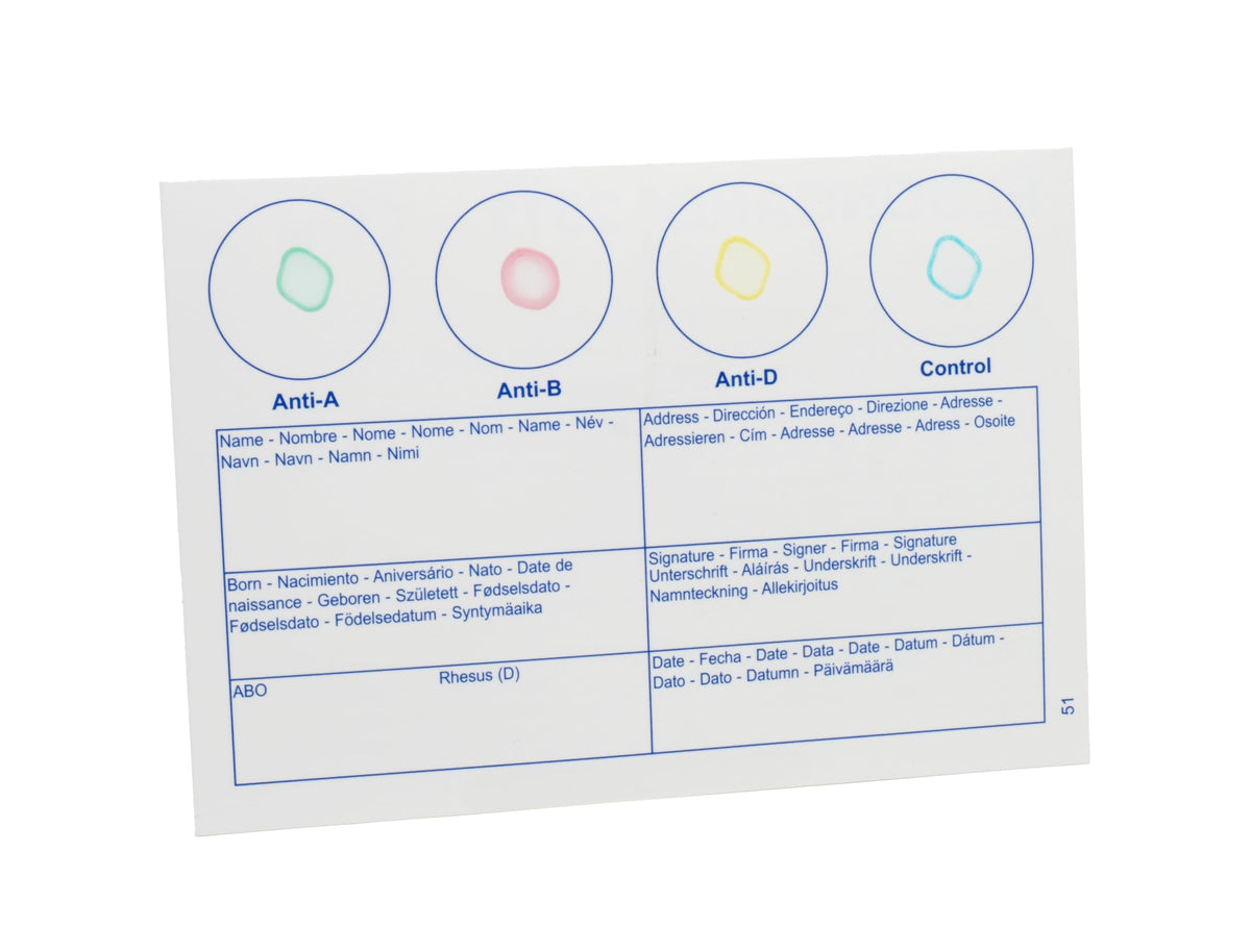 Blood Typing Kit 10 Test Pack E426