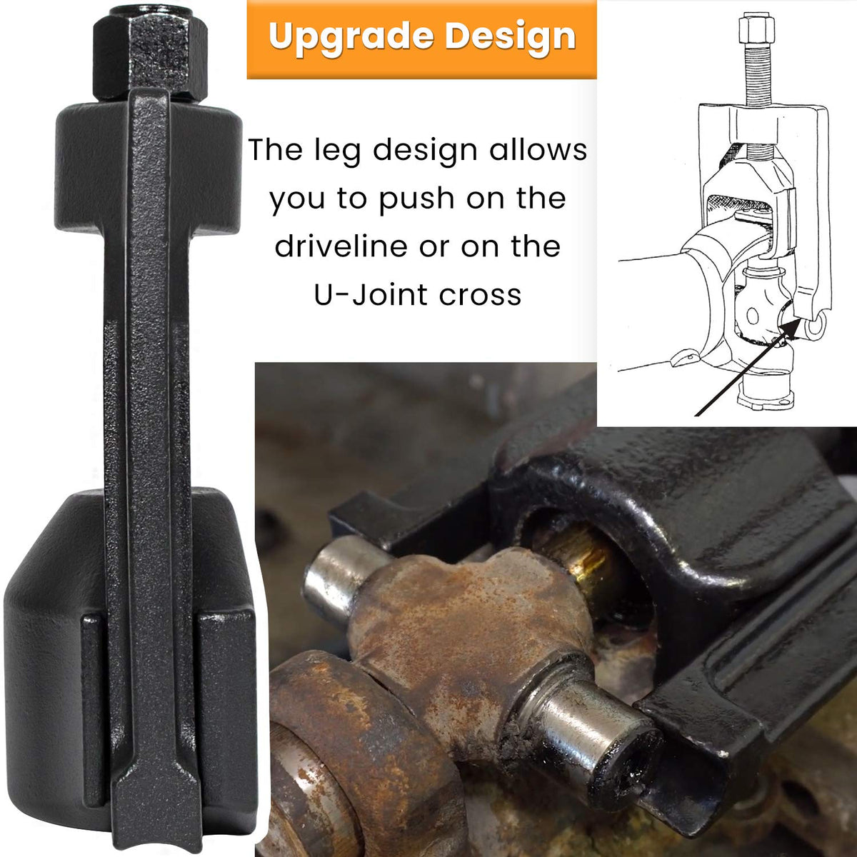 Heavy-Duty Universal Joint Puller Bearing Cup Installer Tool I7296