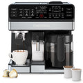 8-in-1 Espresso Machine with Milk Frother, 12-Cup Carafe, Black H944