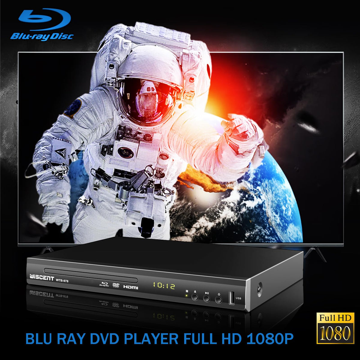 Blu Ray DVD Player Full HD 1080p Region A/1 W875215