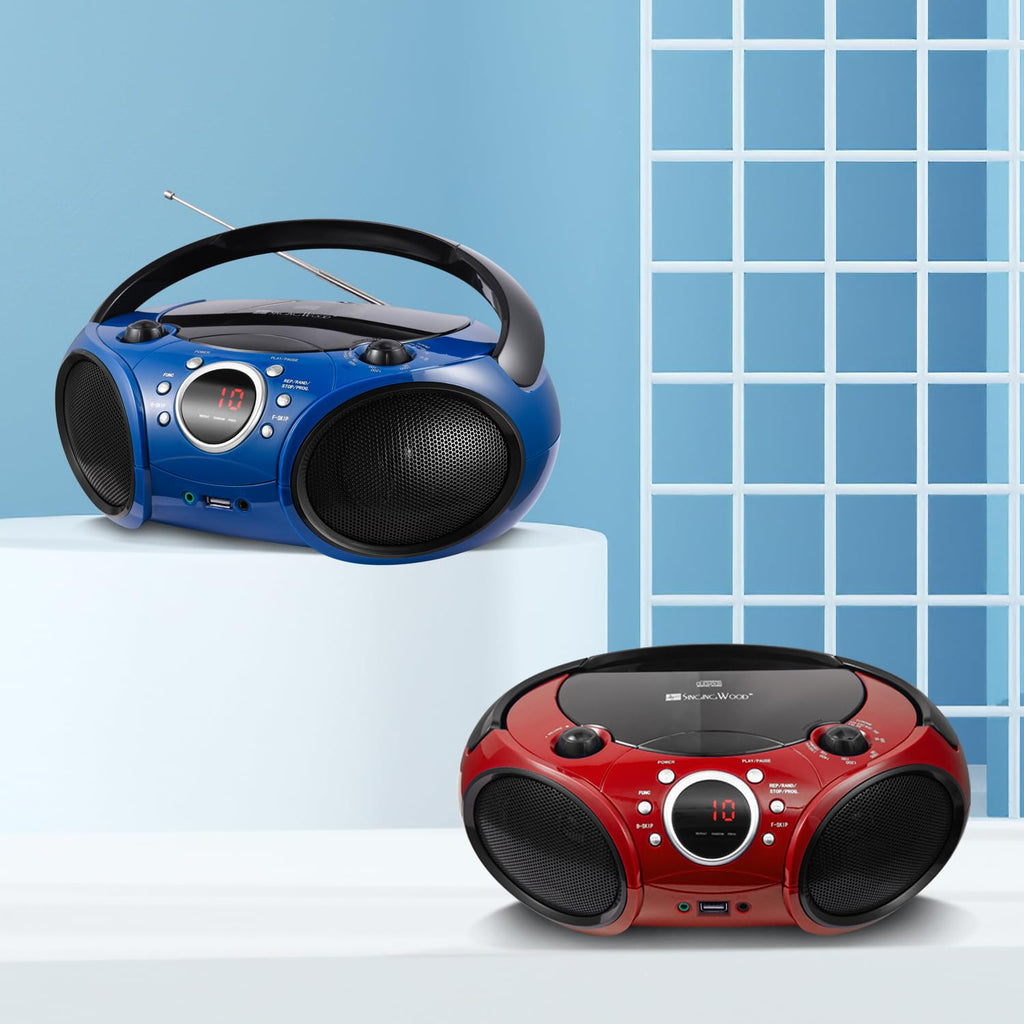 Portable CD Player Boombox K7602