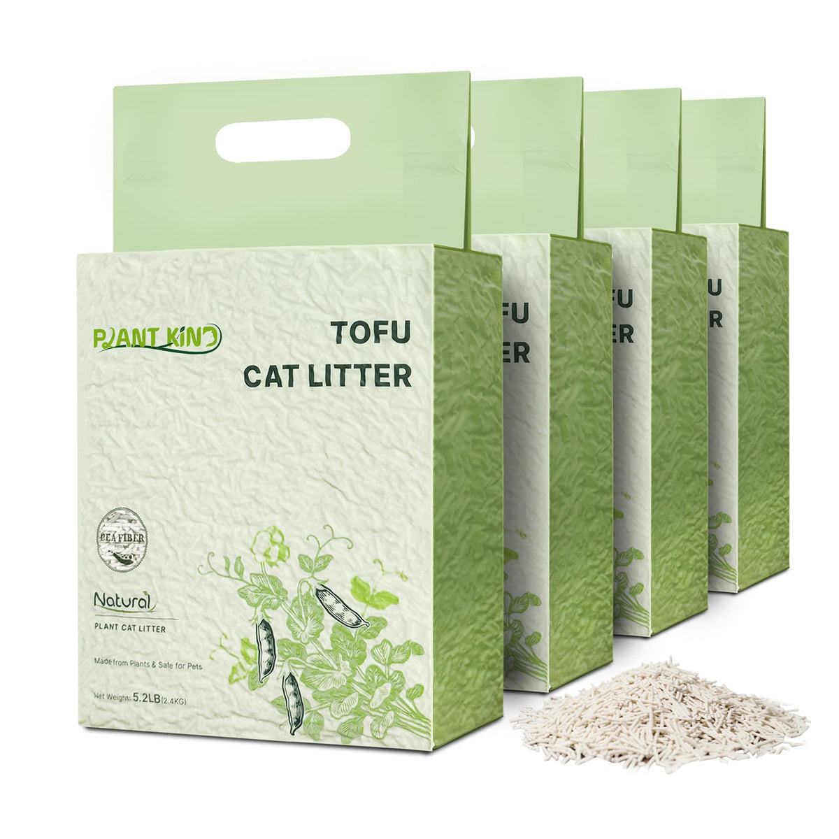 Tofu Cat Litter Clumping Flushable Plant-Based 20.8lbs V284425