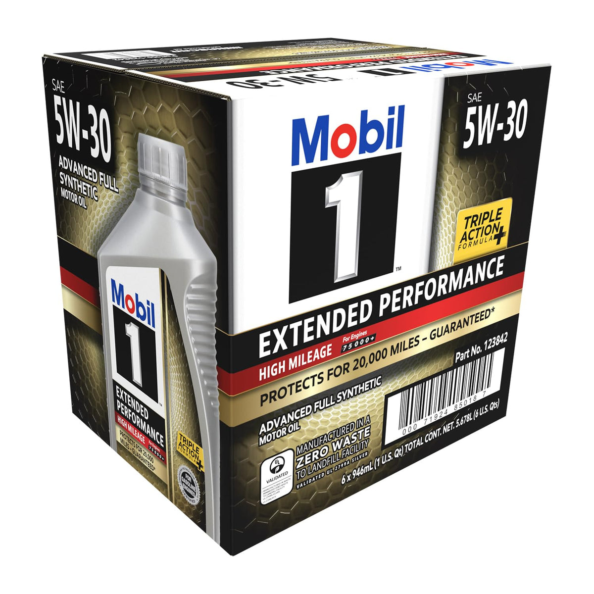 5W-30 Full Synthetic High Mileage Oil 6 Pack F196