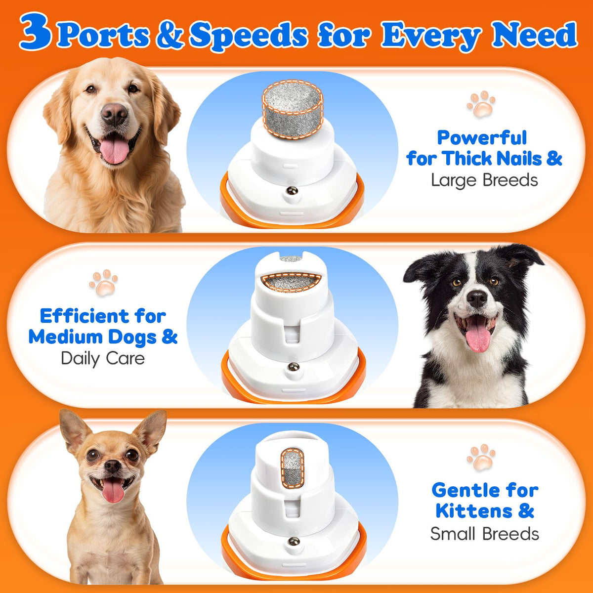 Dog Nail Grinder with LED Light K2781