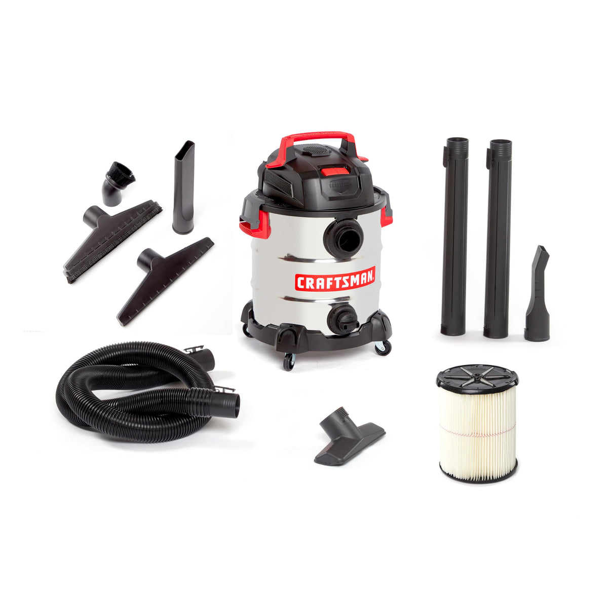 10 Gallon 6.0 Peak HP Stainless Steel Vacuum L726785