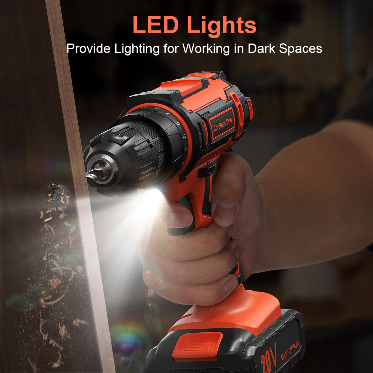 Cordless Drill Set 20V with 2.0Ah Power Pack and Charger F69908