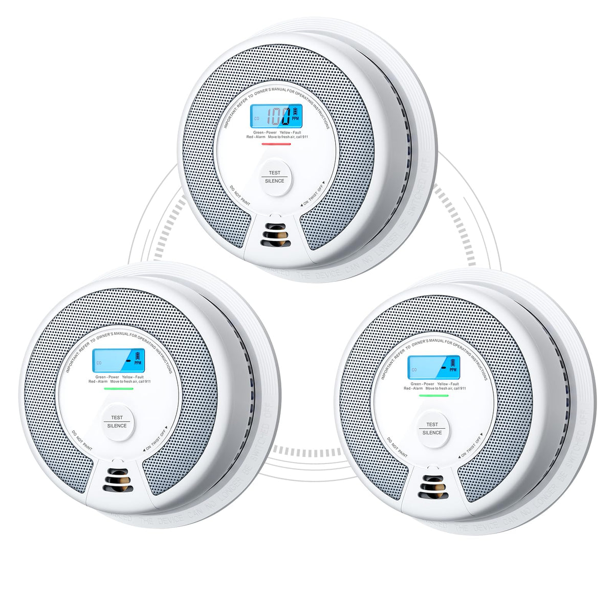 Wireless Combination Smoke and CO Detector 3-Pack O2733