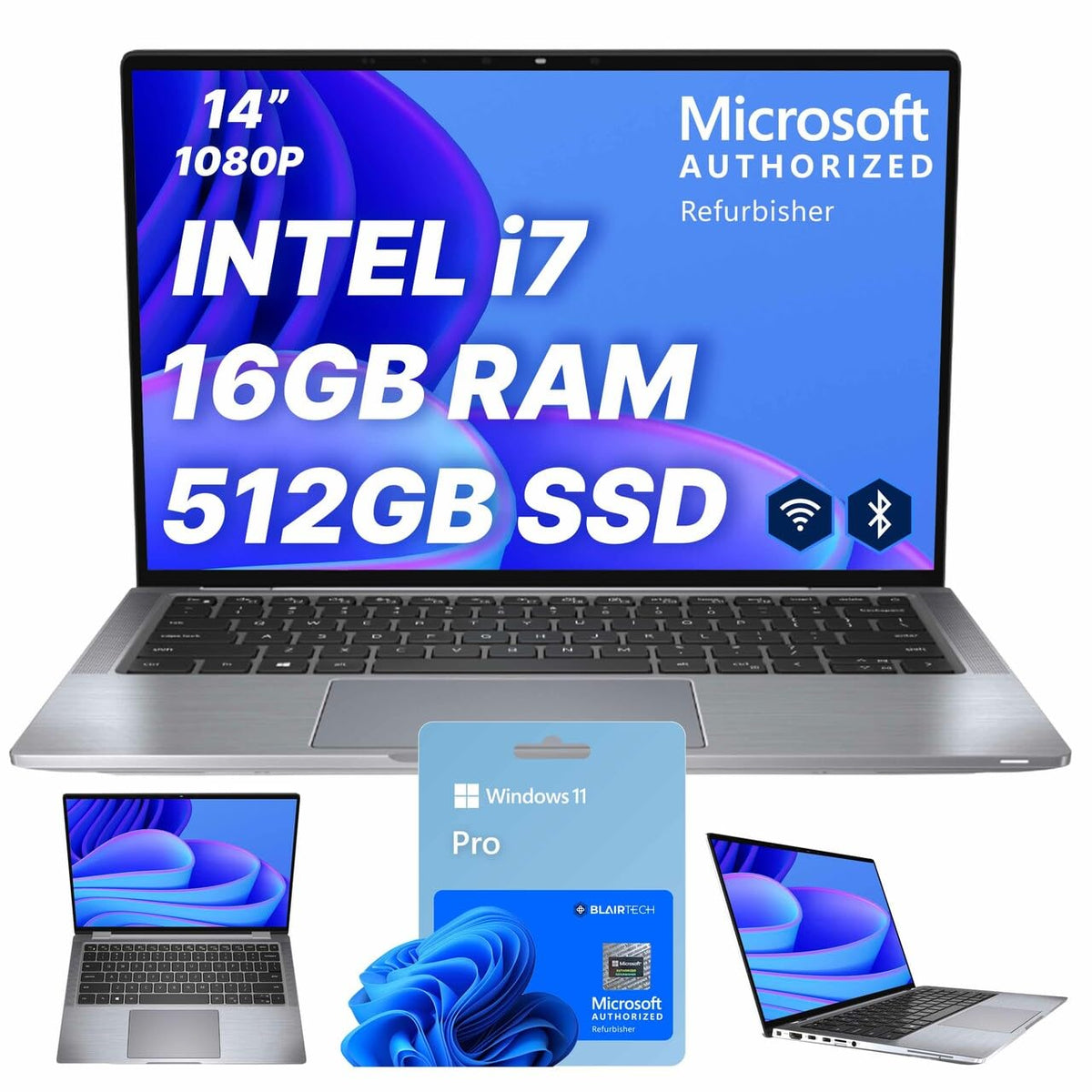 14" FHD Intel Core i7 16GB RAM 512GB SSD Windows 11 Pro Laptop R233