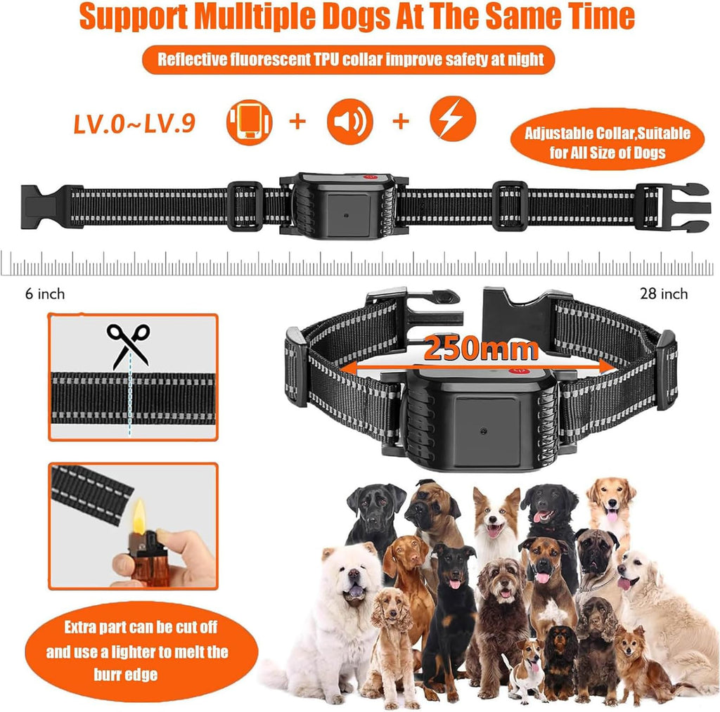Wireless Electric Dog Fence & Training Collar 2-in-1, Waterproof Rechargeable, Up to 8 Acre E293015