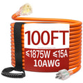 100 FT 10 Gauge Orange Extension Cord G35446